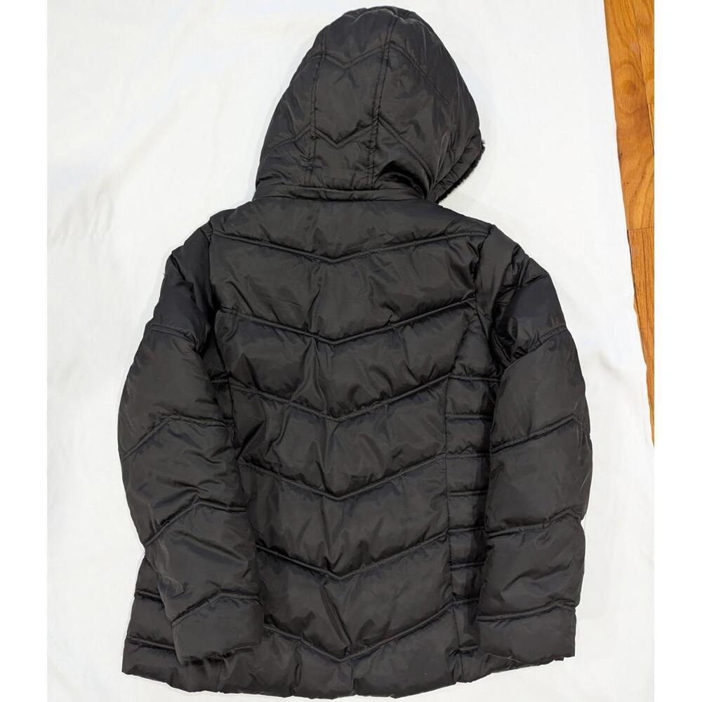 Nautica Womens Black Hooded Puffer Jacket Water Resistant Detachable XXL - Picture 5 of 7